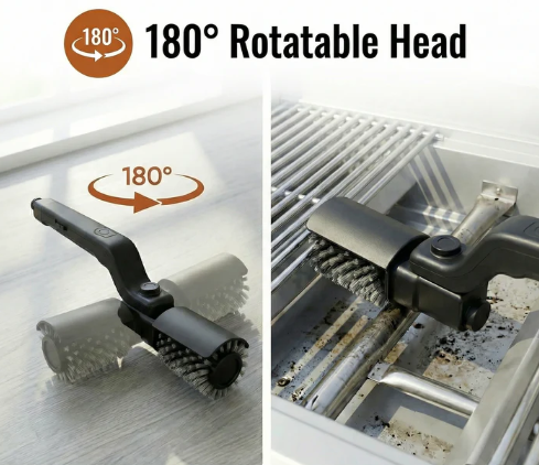 GrillRipper™ Cordless electric grill cleaner